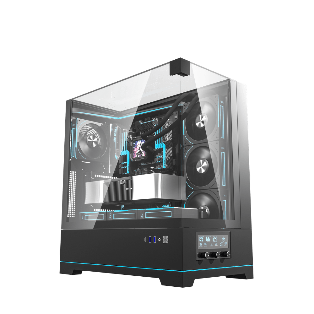 DarkFlash DY450 Pro ATX PC Case, BLACK