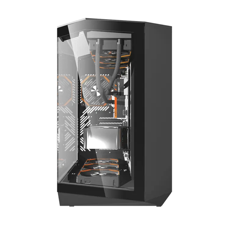 DarkFlash DY470 ATX PC Case, BLACK
