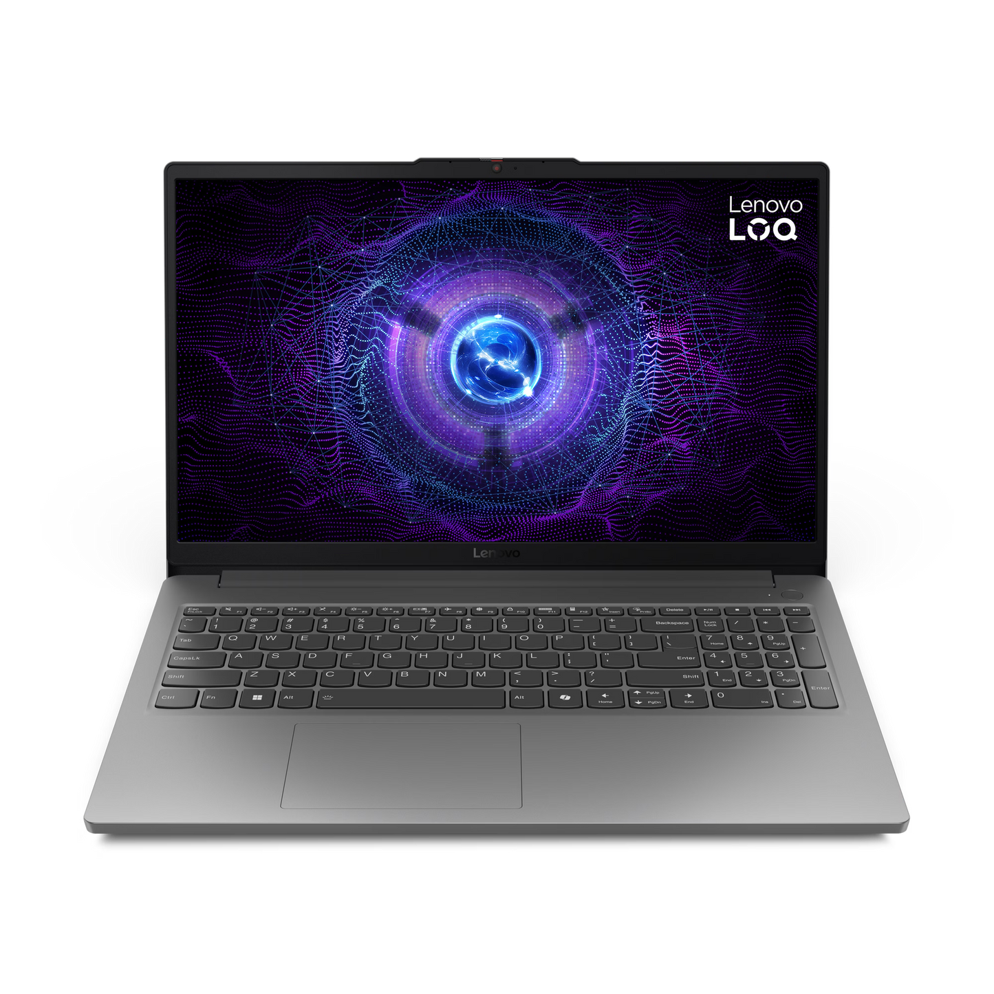 LENOVO AI PC LOQ Essential 15IAX9E Intel® Core™ i5-12450HX, 16GB DDR5 RAM; 512GB SSD NVMe®, RTX™ 3050 6GB, 15.6-inch IPS FHD Display 144Hz, White Backlit, English Arabic Keyboard, DOS, LOQ™ M100 RGB Mouse Incl., Luna Grey
