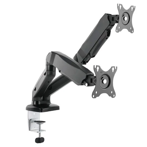 MICRON MCR-MSE02 Dual Computer Desk Monitor Stand Monitor Arm, 13-27″ Inch, 360° Rotation