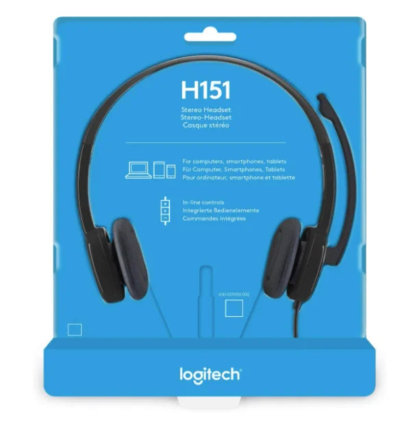 Logitech Headset H151 Wired Headset with Mic