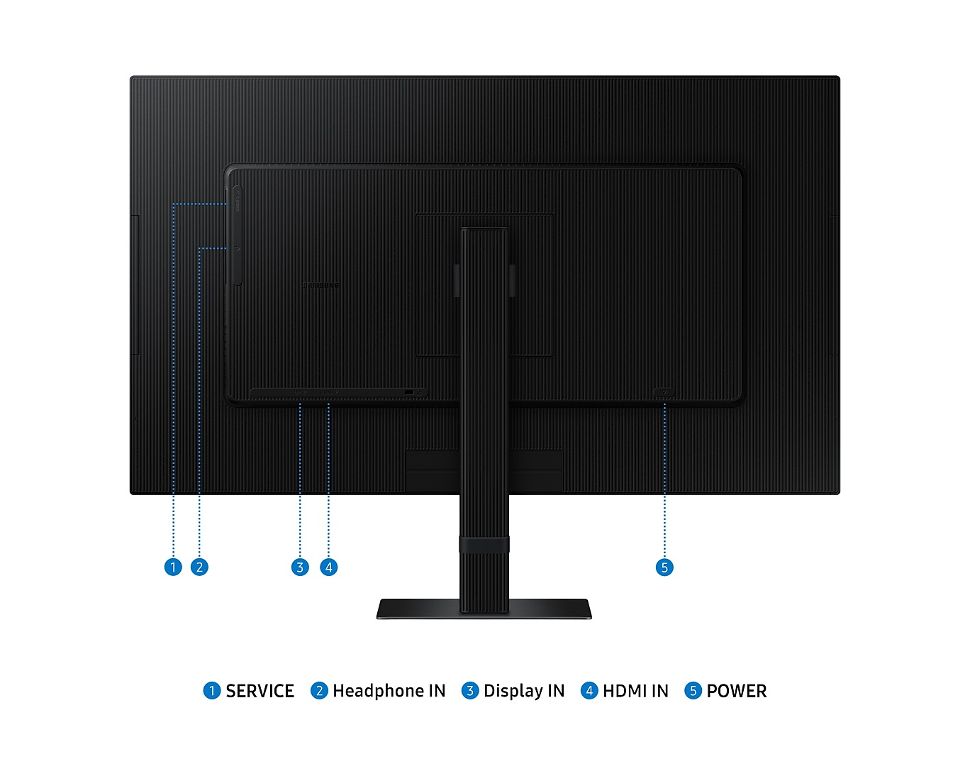 Samsung 27″ ViewFinity S7 S70D UHD 4K Monitor With HDR10, 1.07B Colors, Eye Care, IPS Panel, HDMI & DP Ports, Easy Setup Stand, Windows 11 Certified, Black