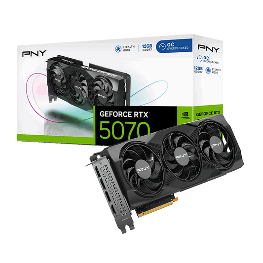 PNY GeForce RTX™ 5070 Overclocked 12GB Triple Fan GPU