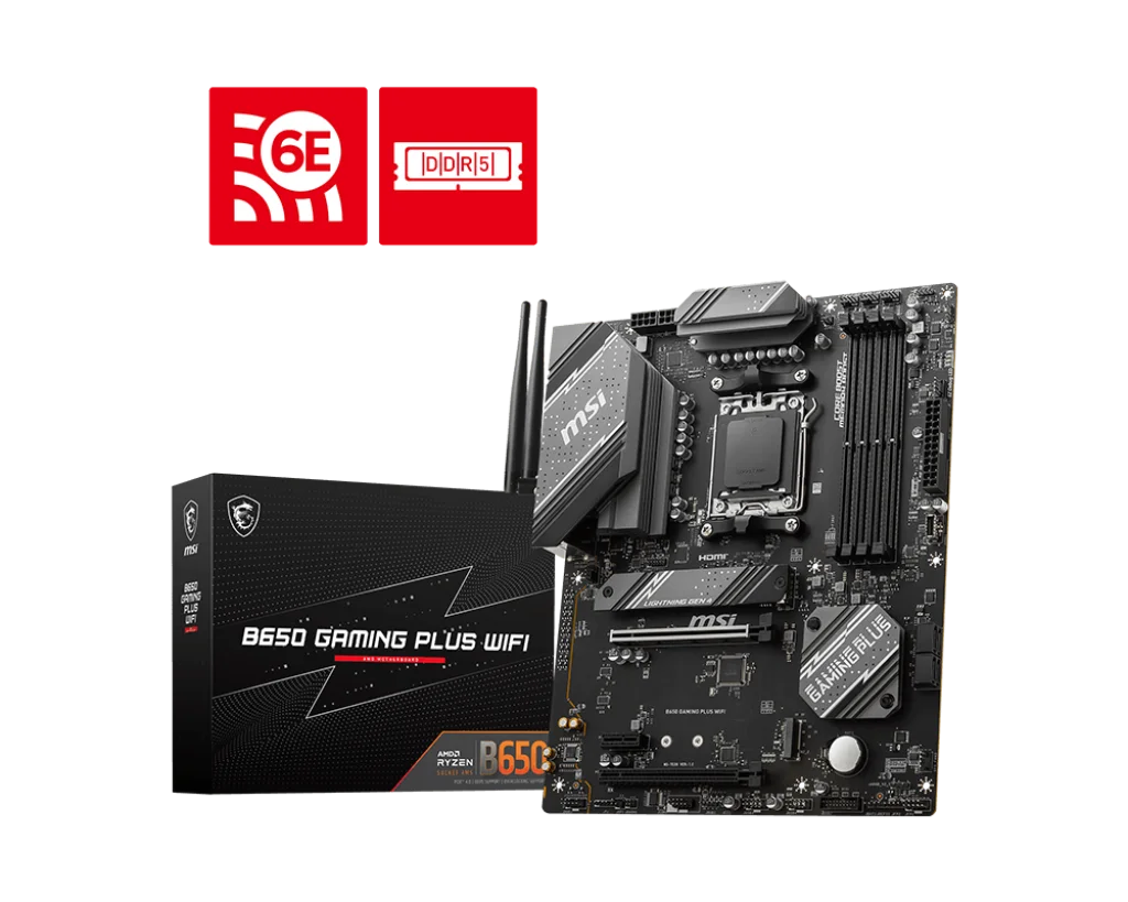 MSI B650 GAMING PLUS WIFI AM5 AMD ATX Motherboard
