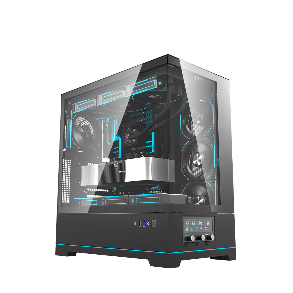 DarkFlash DY451 Pro ATX PC Case, BLACK