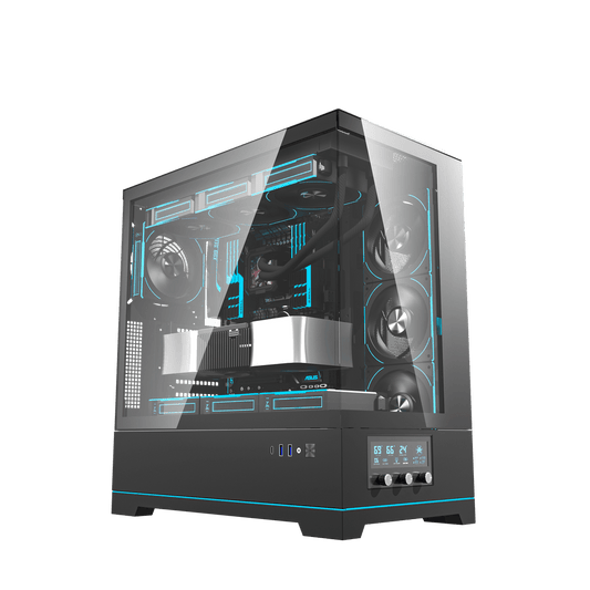 DarkFlash DY451 Pro ATX PC Case, BLACK
