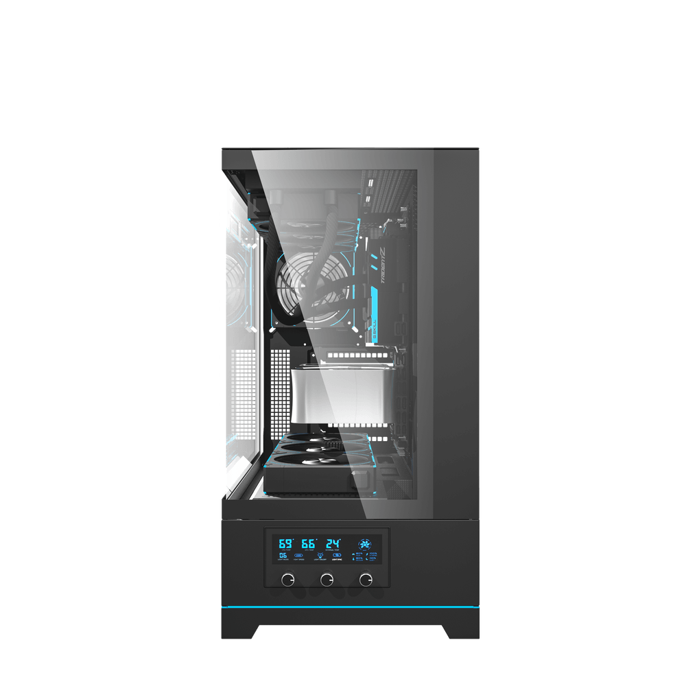 DarkFlash DY451 Pro ATX PC Case, BLACK