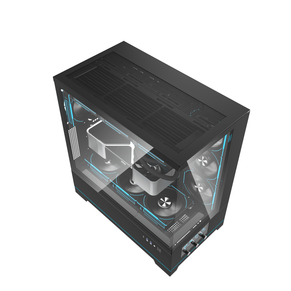 DarkFlash DY451 Pro ATX PC Case, BLACK