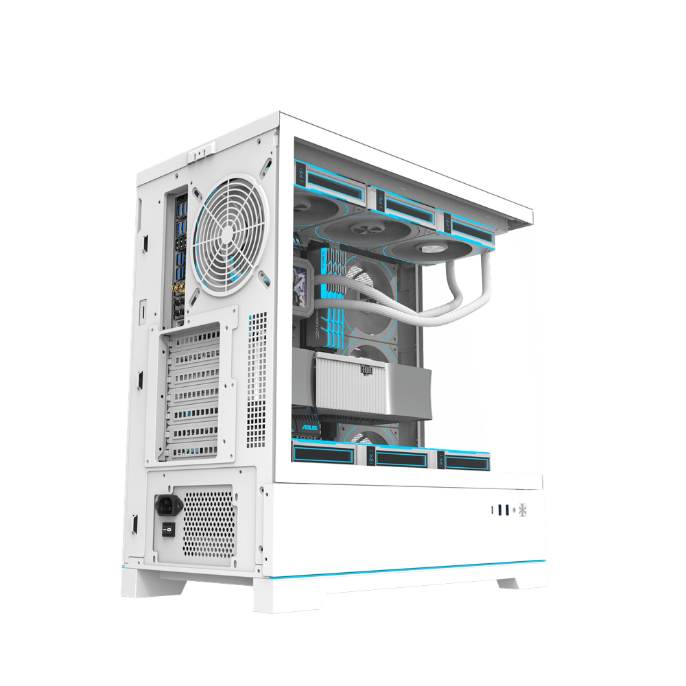 DarkFlash DY451 Pro ATX PC Case, WHITE