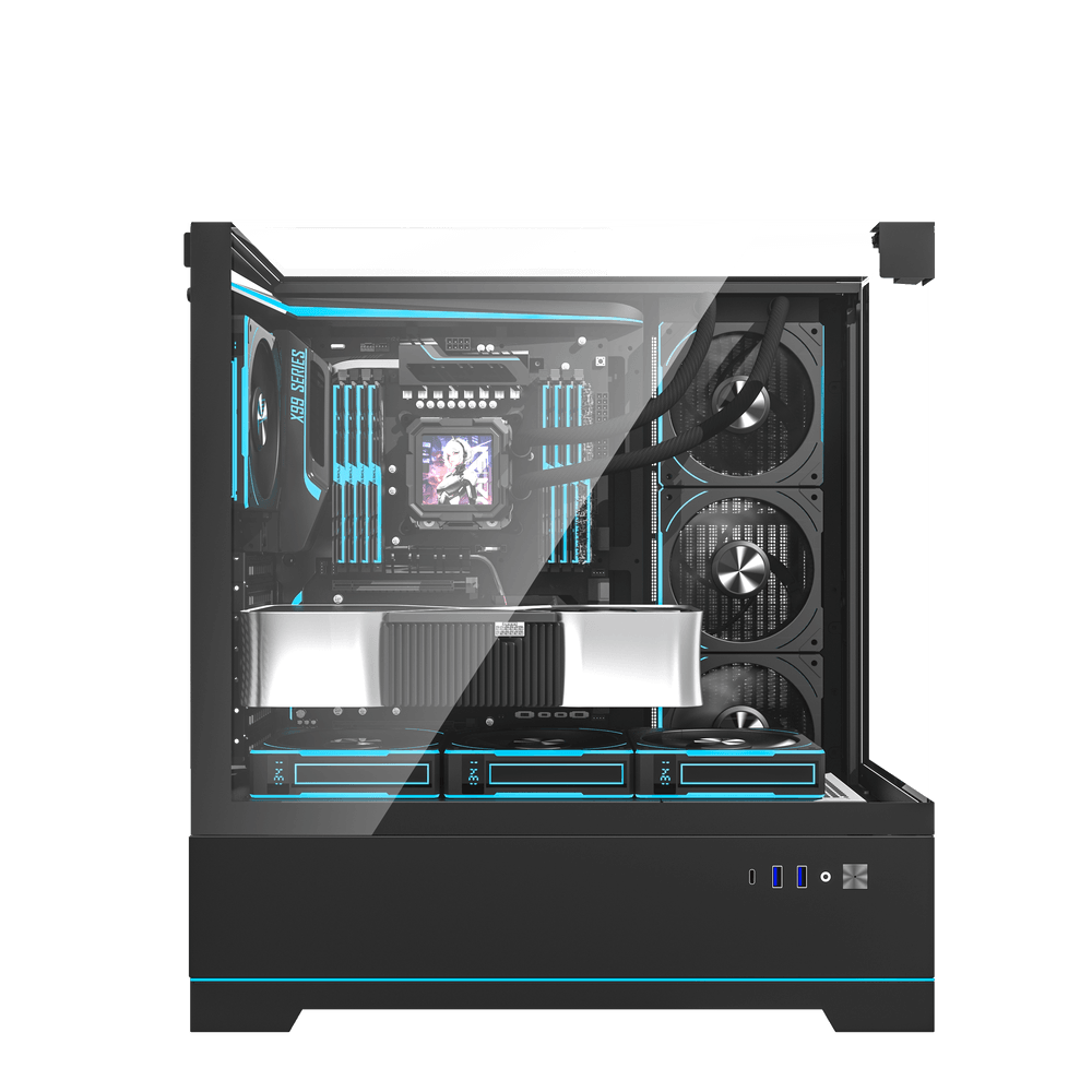 DarkFlash DY450 Pro ATX PC Case, BLACK