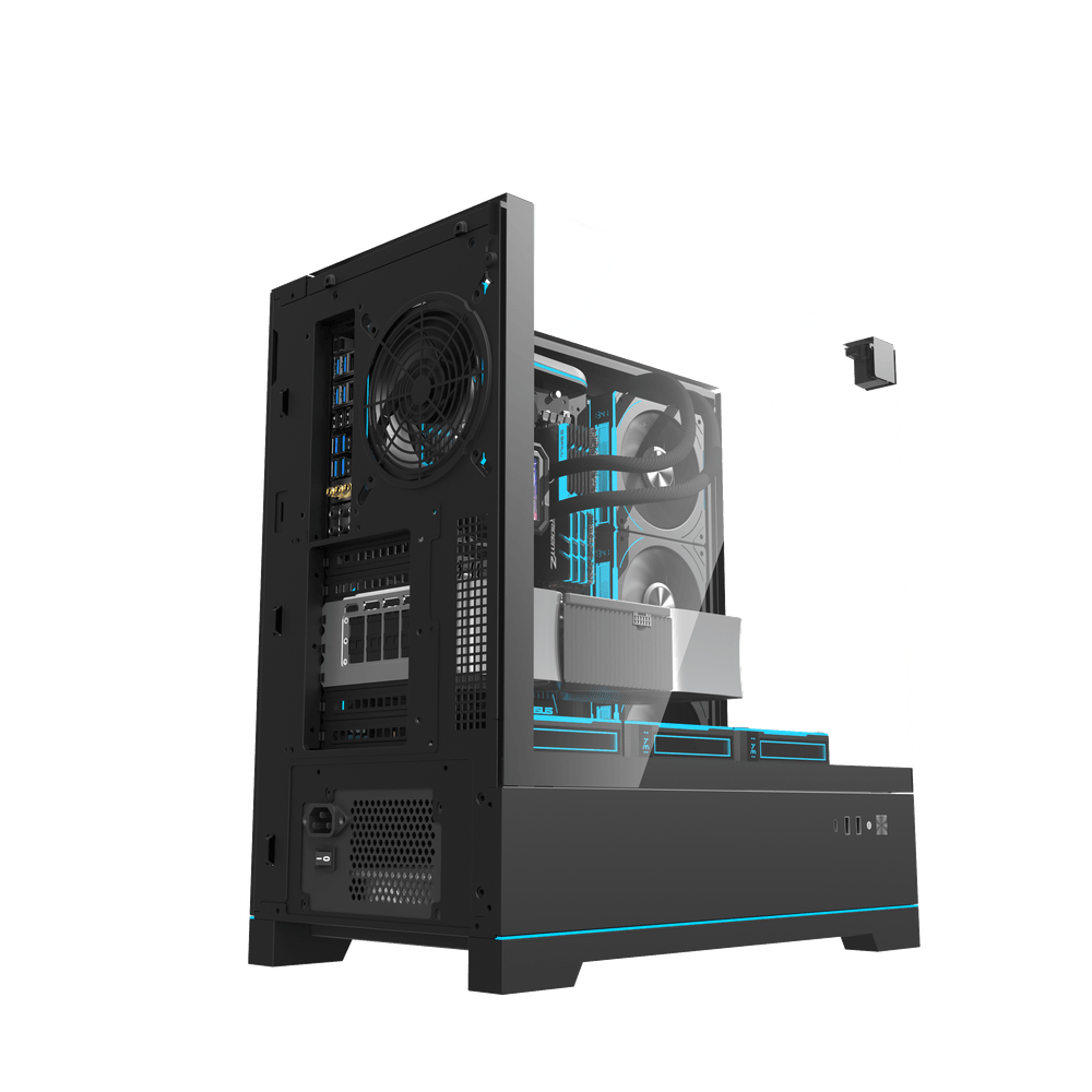 DarkFlash DY450 Pro ATX PC Case, BLACK