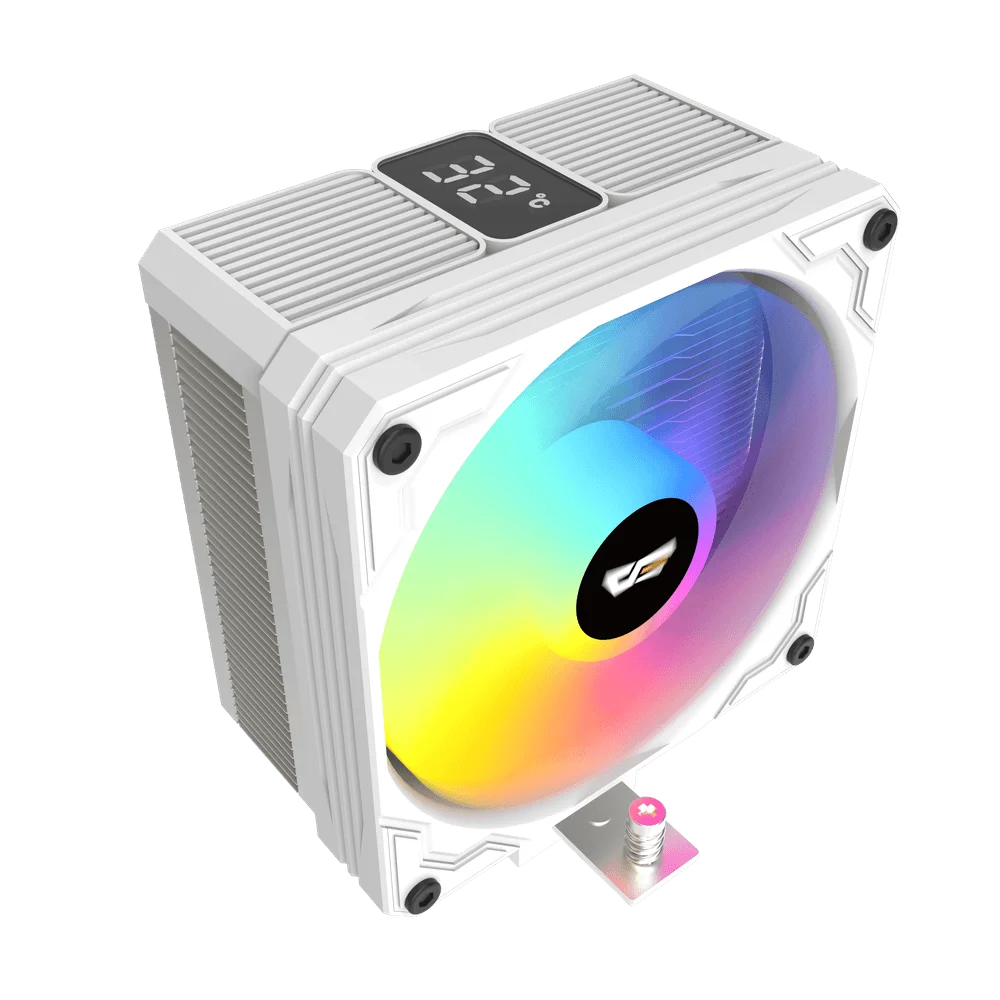 Darkflash M400 Digital Display Tower CPU Cooler – WHITE