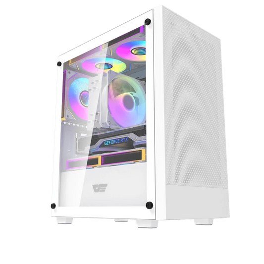 DarkFlash M305 M-ATX PC Case, WHITE