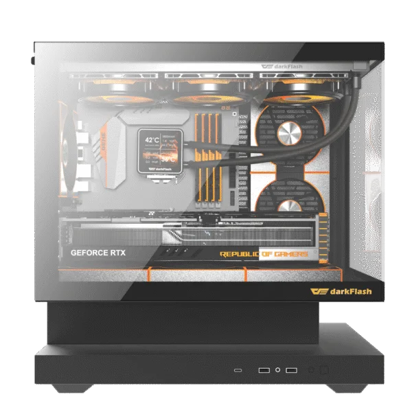 DarkFlash FLOATRON F1 M-ATX PC Case, BLACK