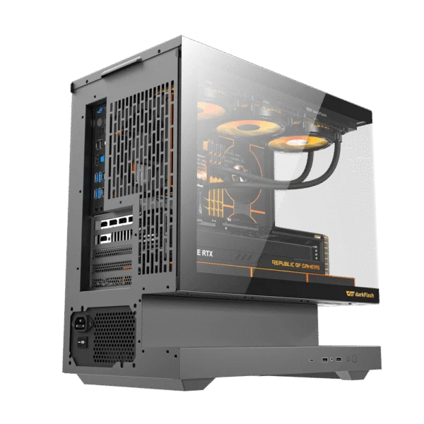 DarkFlash FLOATRON F1 M-ATX PC Case, BLACK