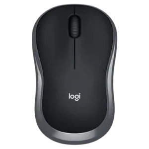 Logitech M186 Wireless Optical Mouse (1000 DPI, Smooth Cursor Control), Black