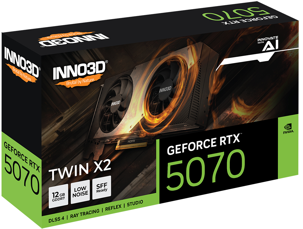 INNO3D GeForce RTX™ 5070 TWIN X2 12GB GDDR7