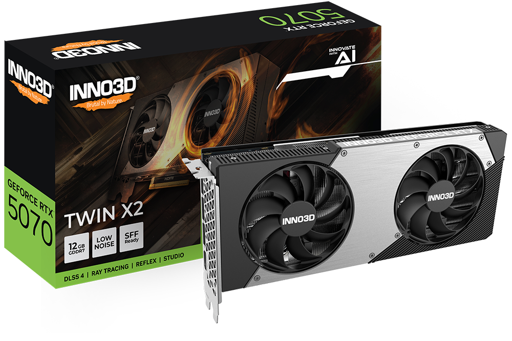 INNO3D GeForce RTX™ 5070 TWIN X2 12GB GDDR7