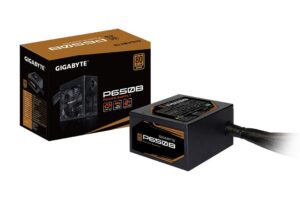 GIGABYTE P650B GP-P650B 650 W PSU Intel Form Factor ATX 12V V2.31 80 PLUS BRONZE Certified Non-Modular Active PFC (>0.9 Typical) PFC Power Supply