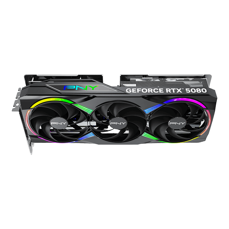 PNY GeForce RTX™ 5080 ARGB EPIC-X RGB™ Overclocked Triple Fan GPU