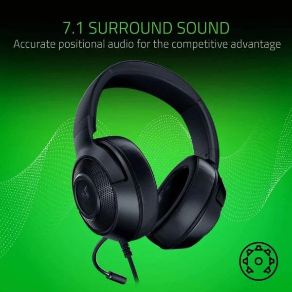 Razer Kraken X Essential Wired Gaming Headset
