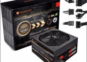ThermalTake Smart SE 530W Cm 87+ PSU Modular Cable Management Power Supply, Flat & Low Profile Modular Cable– Black