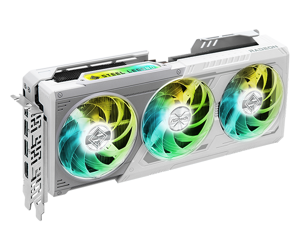 ASROCK AMD Radeon™ RX 9070 XT Steel Legend 16GB, WHITE