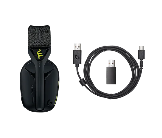 Logitech G435 Wireless Gaming Headset, Black