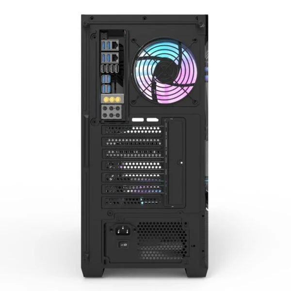 DarkFlash DS900 ATX PC Case, With 5 ARGB Fans, Black